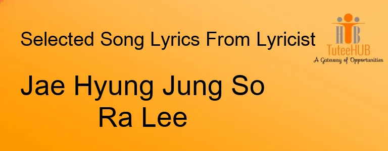 Jae Hyung Jung So Ra Lee