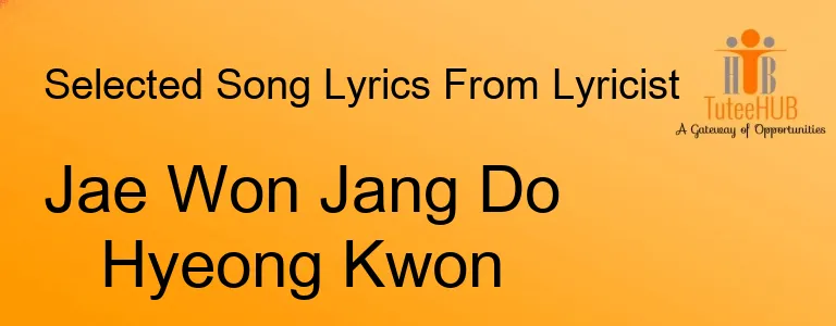 Jae Won Jang Do Hyeong Kwon
