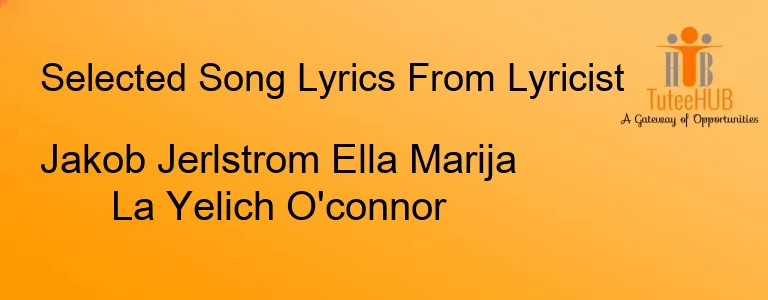 Jakob Jerlstrom Ella Marija La Yelich O'connor