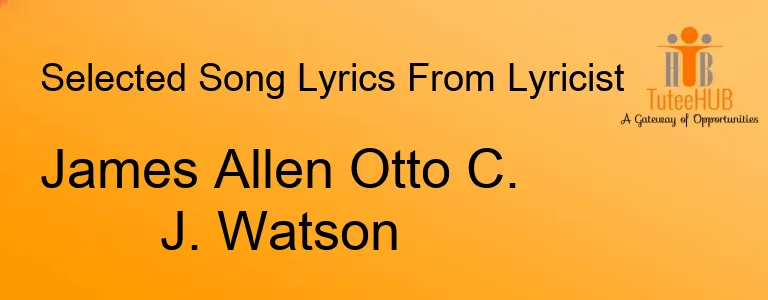James Allen Otto C. J. Watson