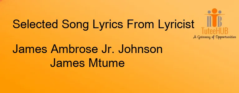 James Ambrose Jr. Johnson James Mtume