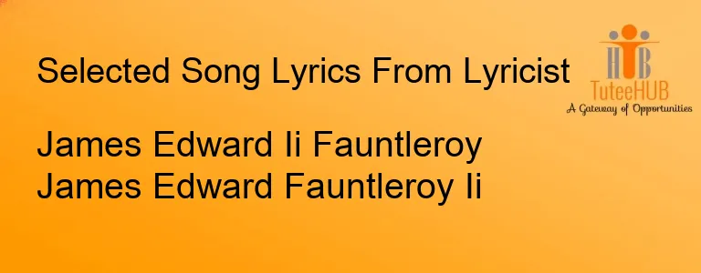 James Edward Ii Fauntleroy James Edward Fauntleroy Ii