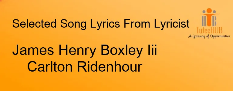 James Henry Boxley Iii Carlton Ridenhour