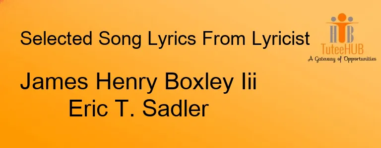 James Henry Boxley Iii Eric T. Sadler