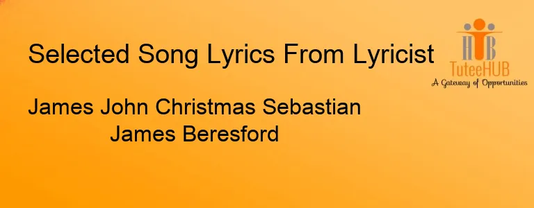 James John Christmas Sebastian James Beresford