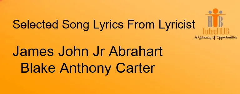 James John Jr Abrahart Blake Anthony Carter