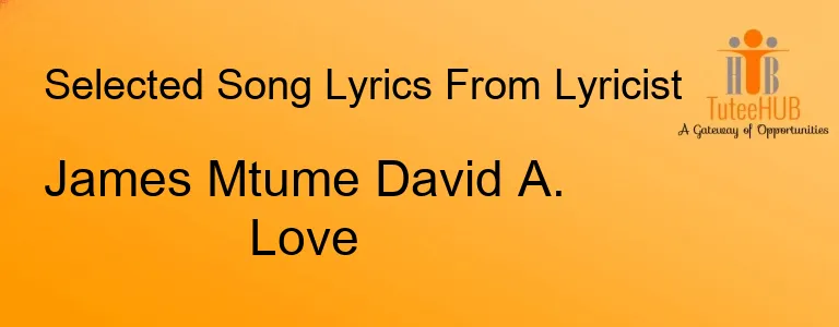 James Mtume David A. Love