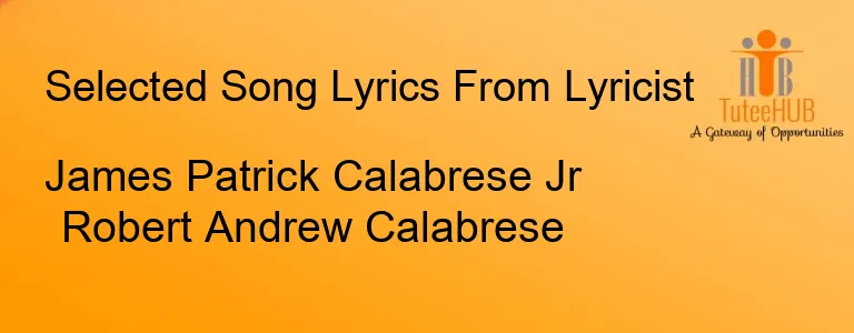 James Patrick Calabrese Jr Robert Andrew Calabrese