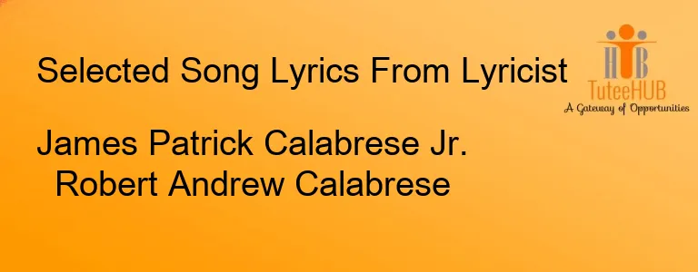 James Patrick Calabrese Jr. Robert Andrew Calabrese