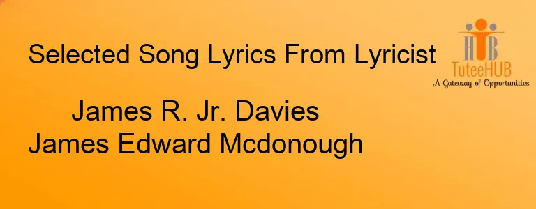 James R. Jr. Davies James Edward Mcdonough