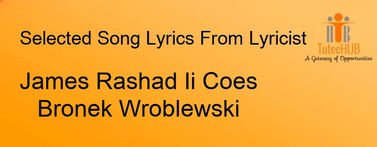 James Rashad Ii Coes Bronek Wroblewski