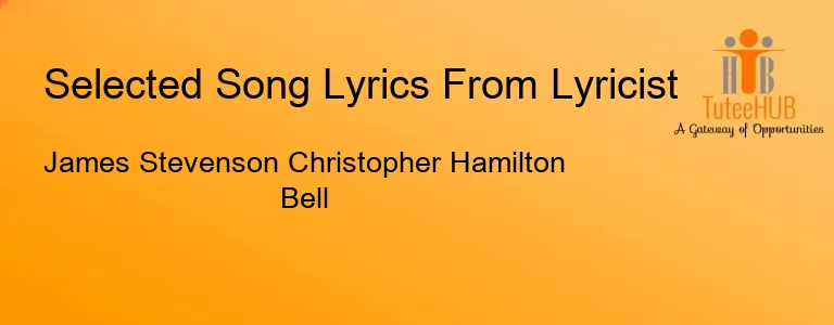 James Stevenson Christopher Hamilton Bell