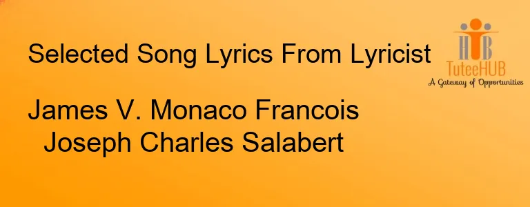James V. Monaco Francois Joseph Charles Salabert