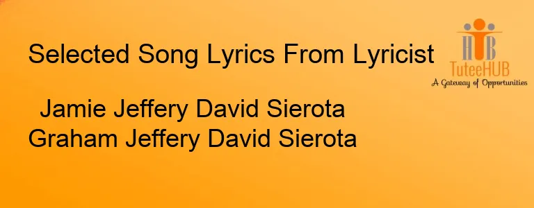 Jamie Jeffery David Sierota Graham Jeffery David Sierota