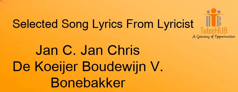 Jan C. Jan Chris De Koeijer Boudewijn V. Bonebakker