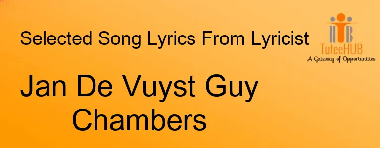 Jan De Vuyst Guy Chambers