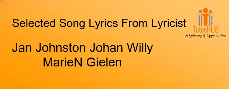 Jan Johnston Johan Willy MarieN Gielen