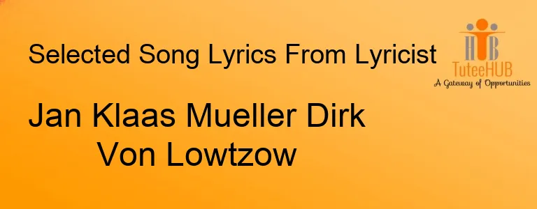 Jan Klaas Mueller Dirk Von Lowtzow