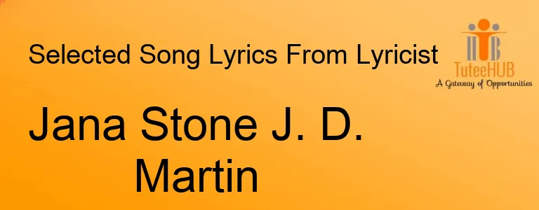 Jana Stone J. D. Martin