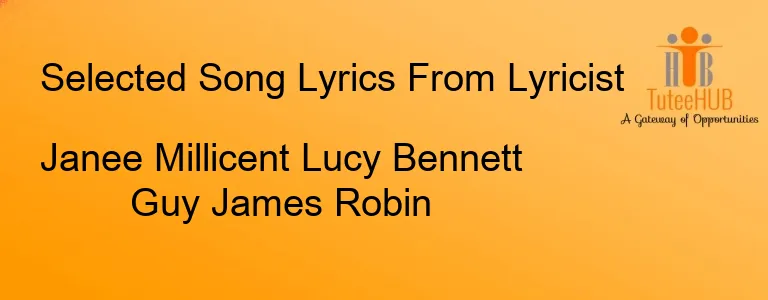 Janee Millicent Lucy Bennett Guy James Robin