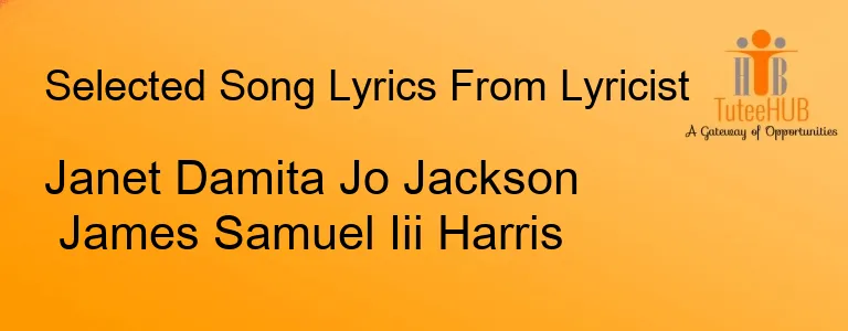 Janet Damita Jo Jackson James Samuel Iii Harris