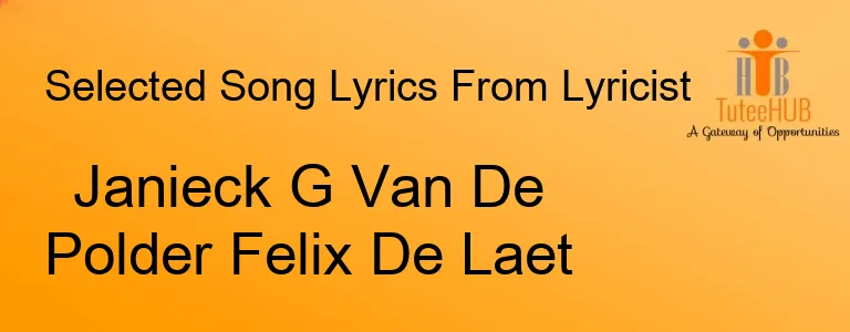 Janieck G Van De Polder Felix De Laet