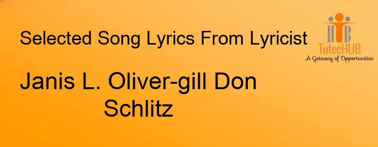 Janis L. Oliver-gill Don Schlitz