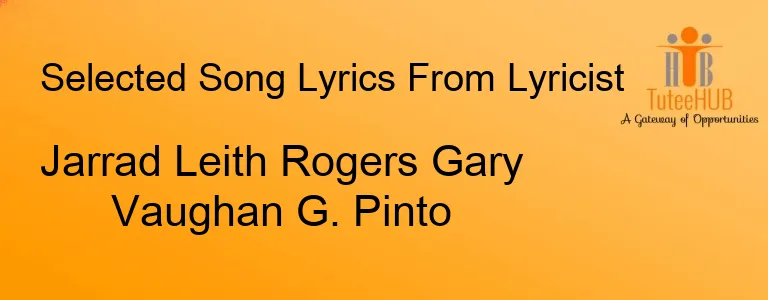 Jarrad Leith Rogers Gary Vaughan G. Pinto