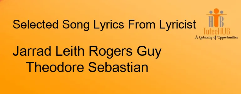 Jarrad Leith Rogers Guy Theodore Sebastian