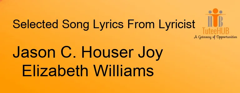 Jason C. Houser Joy Elizabeth Williams