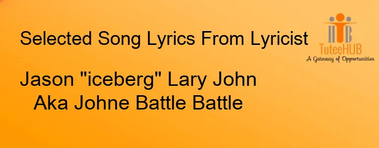 Jason "iceberg" Lary John Aka Johne Battle Battle