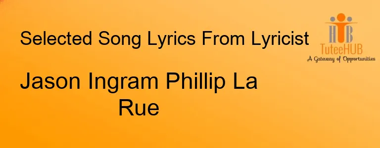 Jason Ingram Phillip La Rue