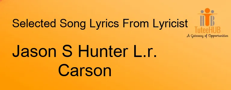 Jason S Hunter L.r. Carson