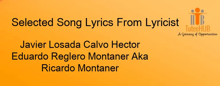 Javier Losada Calvo Hector Eduardo Reglero Montaner Aka Ricardo Montaner