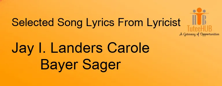 Jay I. Landers Carole Bayer Sager