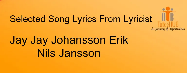 Jay Jay Johansson Erik Nils Jansson