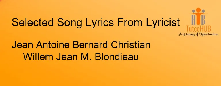 Jean Antoine Bernard Christian Willem Jean M. Blondieau