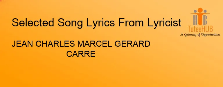 Jean Charles Marcel Gerard Carre