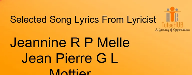 Jeannine R P Melle Jean Pierre G L Mottier