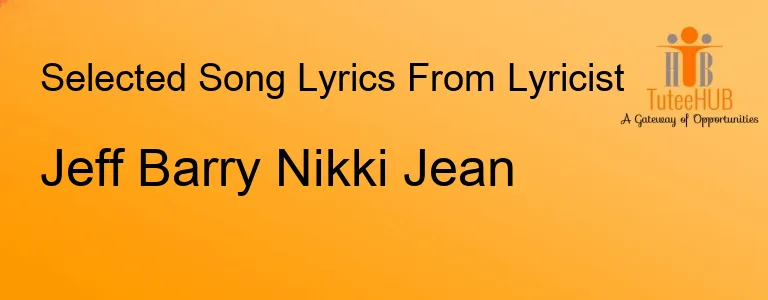 Jeff Barry Nikki Jean