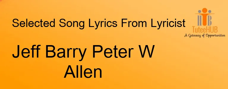 Jeff Barry Peter W Allen