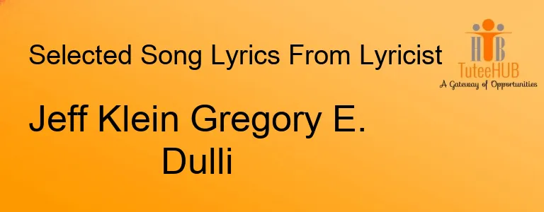 Jeff Klein Gregory E. Dulli