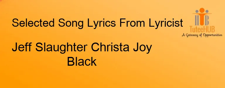 Jeff Slaughter Christa Joy Black