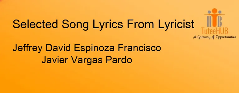 Jeffrey David Espinoza Francisco Javier Vargas Pardo