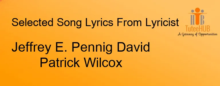 Jeffrey E. Pennig David Patrick Wilcox