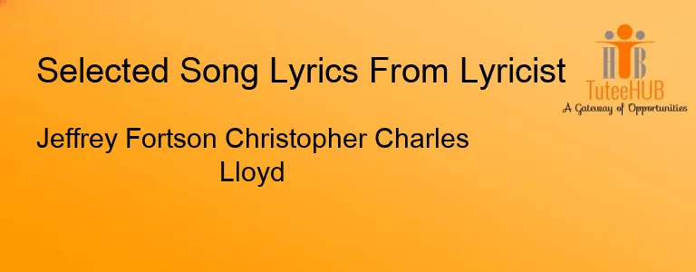 Jeffrey Fortson Christopher Charles Lloyd