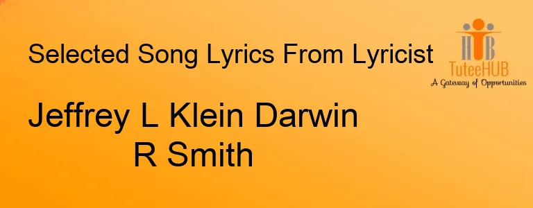 Jeffrey L Klein Darwin R Smith