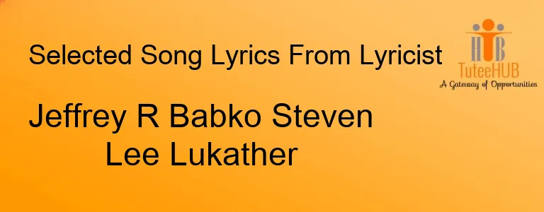 Jeffrey R Babko Steven Lee Lukather