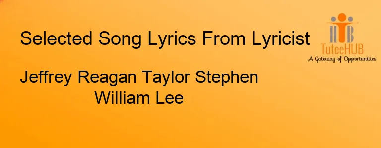 Jeffrey Reagan Taylor Stephen William Lee