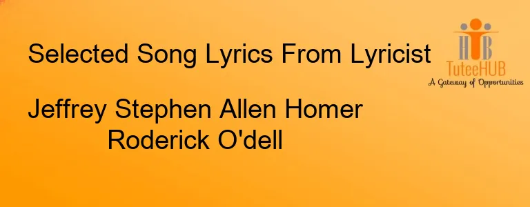 Jeffrey Stephen Allen Homer Roderick O'dell